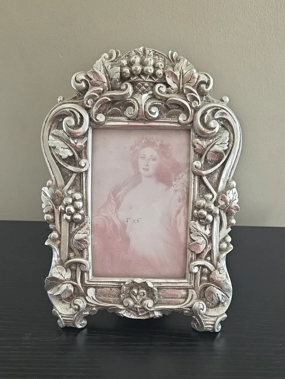 Ornate Silver Vintage Style Photo Frame
